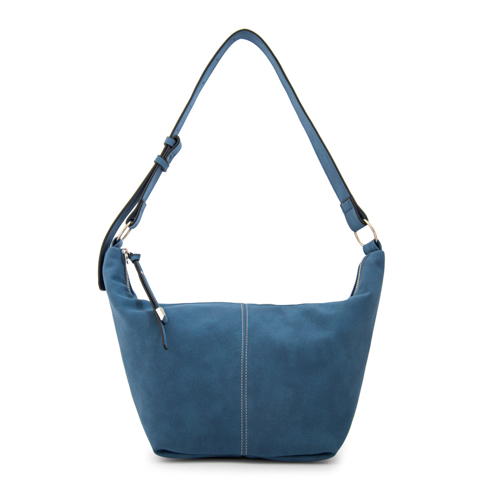 Cartera corte oval mila mediana azul