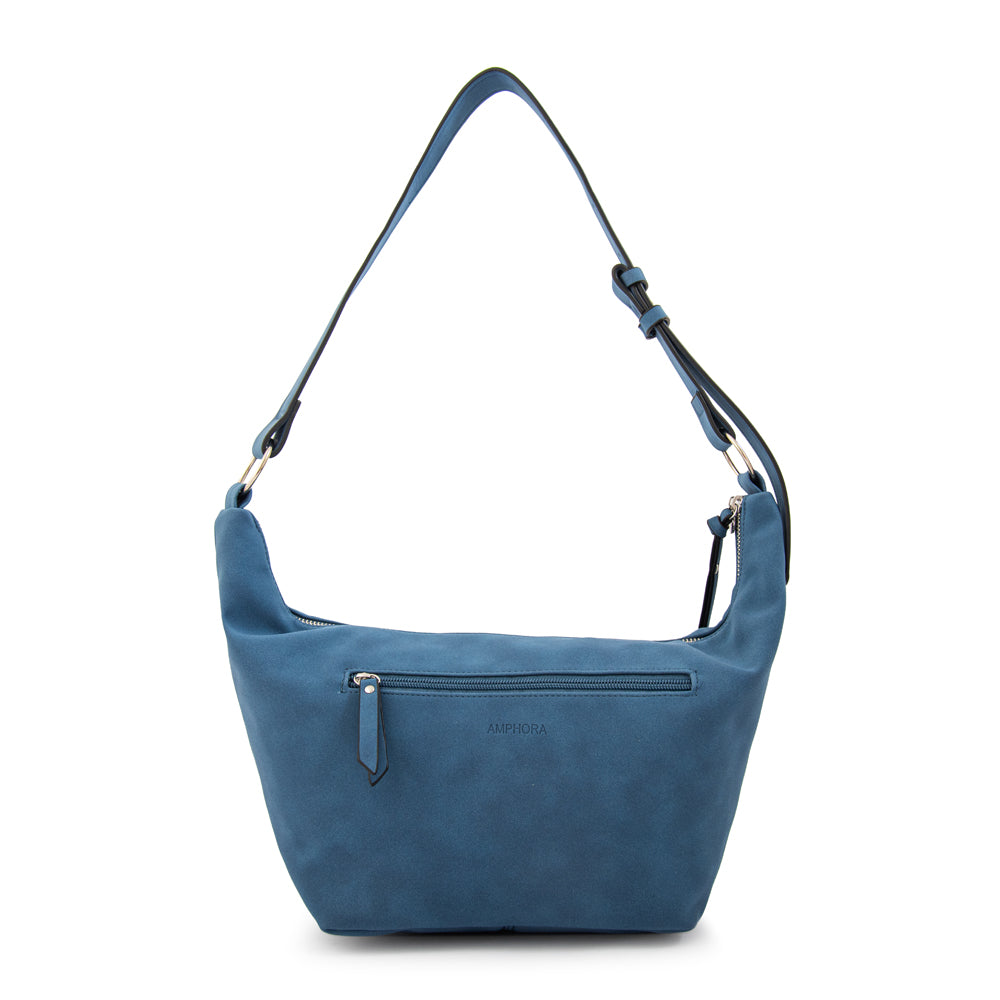 Cartera corte oval mila mediana azul