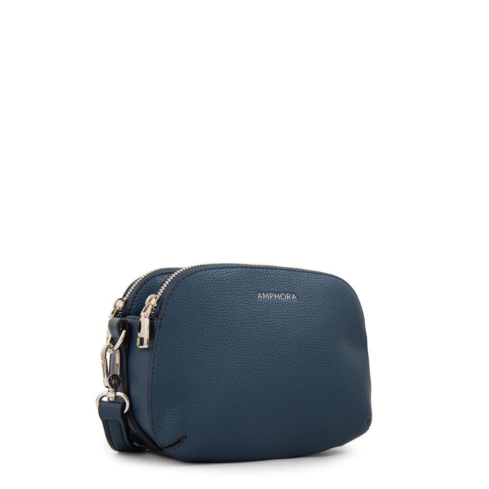 Cartera bandolera monette pequeña azul