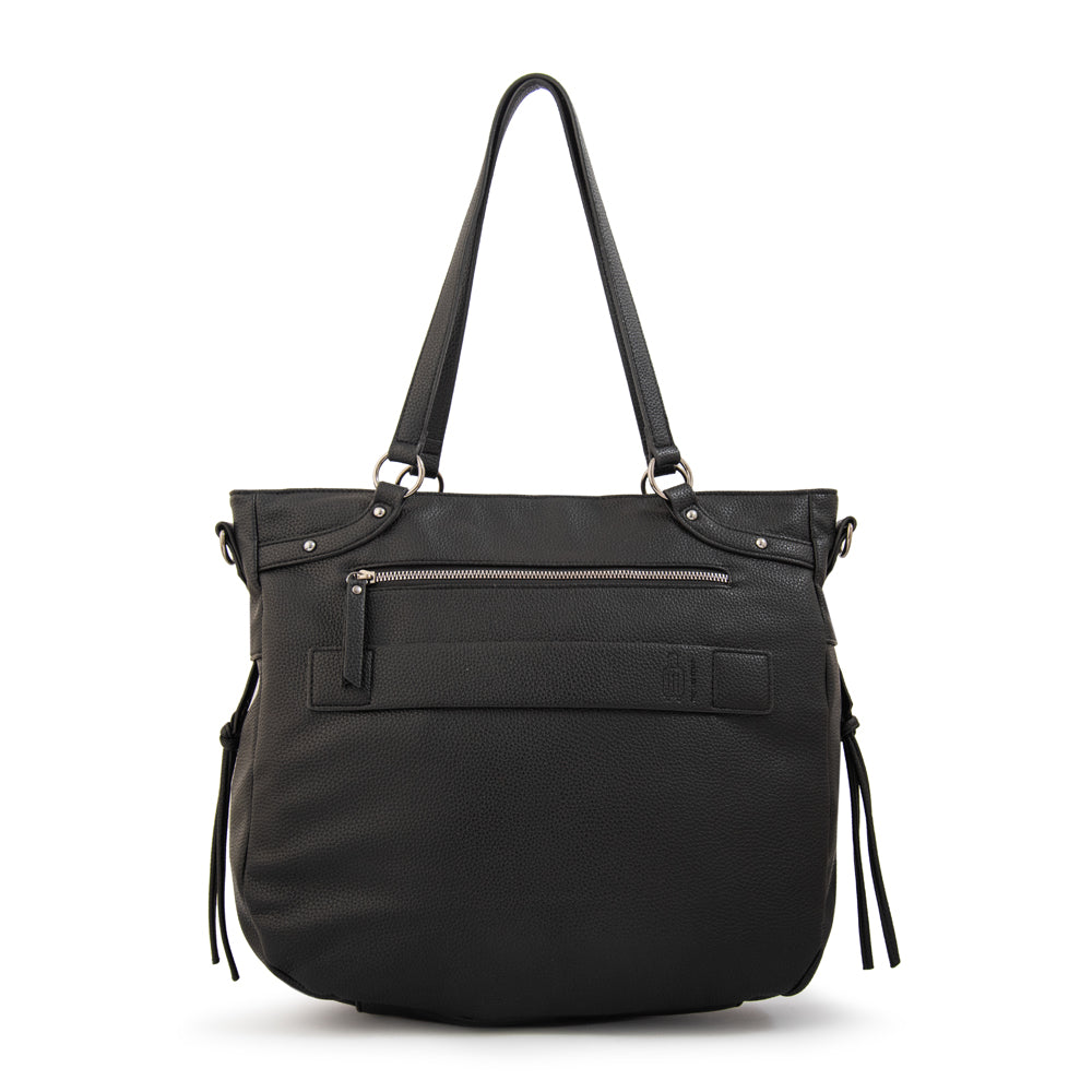 Cartera tote porta notebook tamara negro