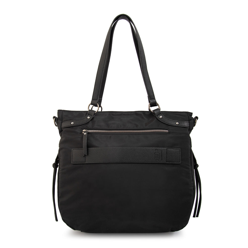 Cartera tote porta notebook tamara negro