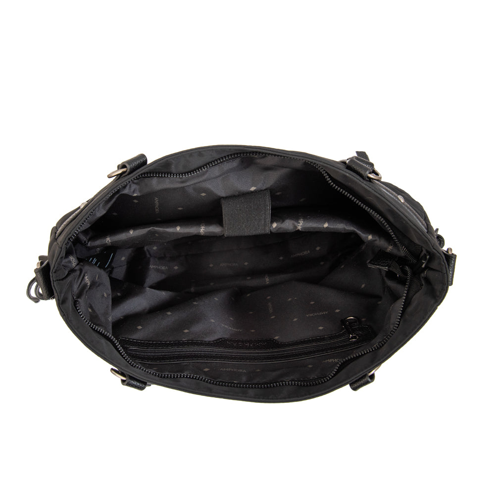 Cartera tote porta notebook tamara negro