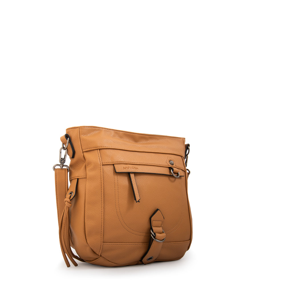 Cartera bandolera tamara pequeña camel