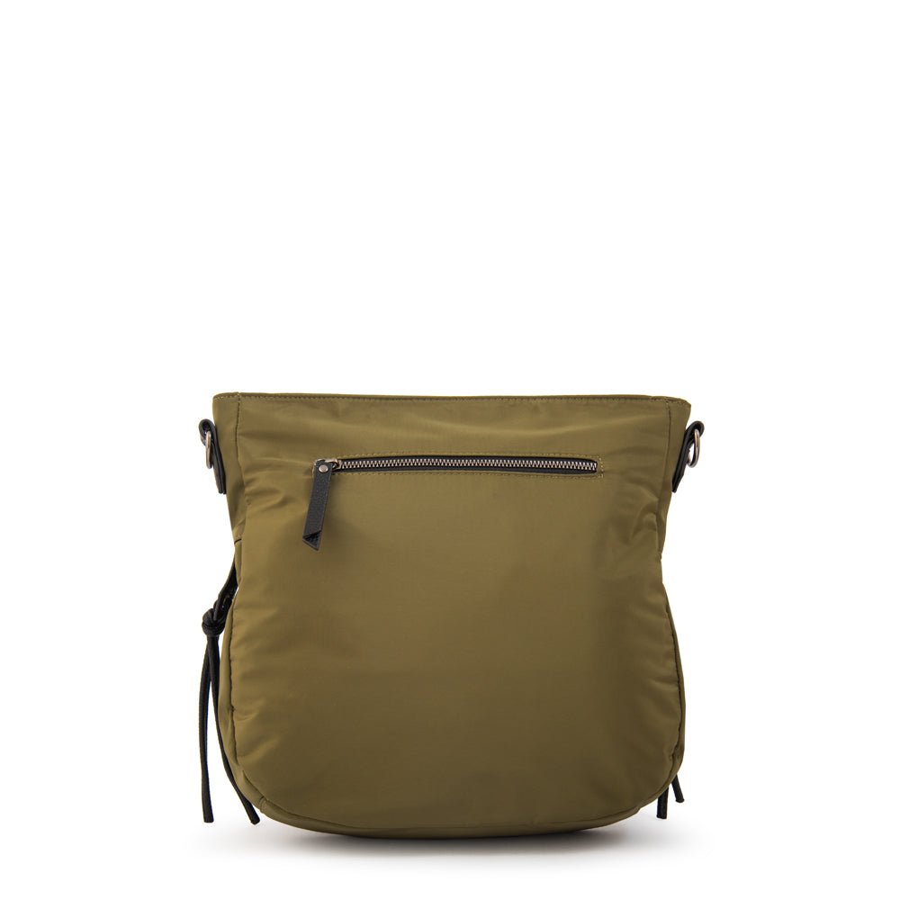 Cartera bandolera tamara pequeña verde oliva