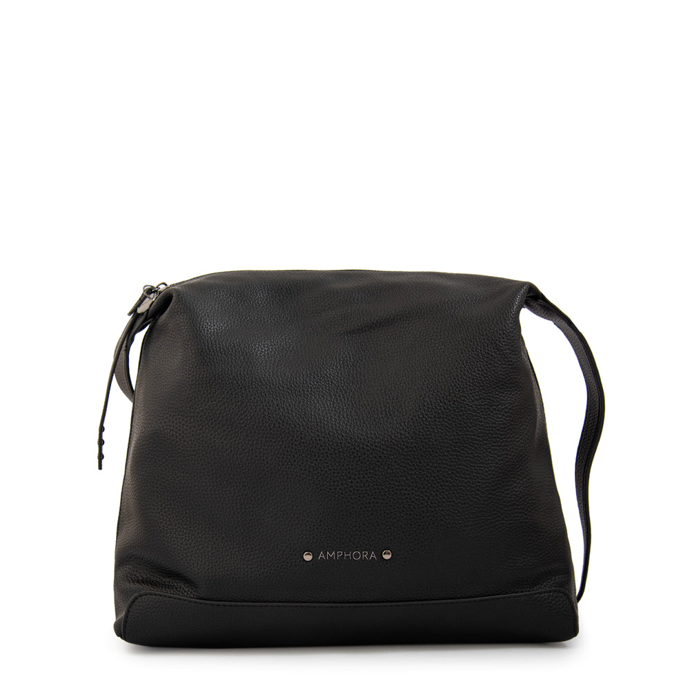 Cartera corte recto ganash mediana negro
