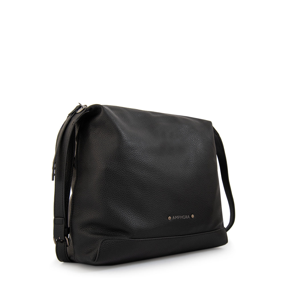 Cartera corte recto ganash mediana negro
