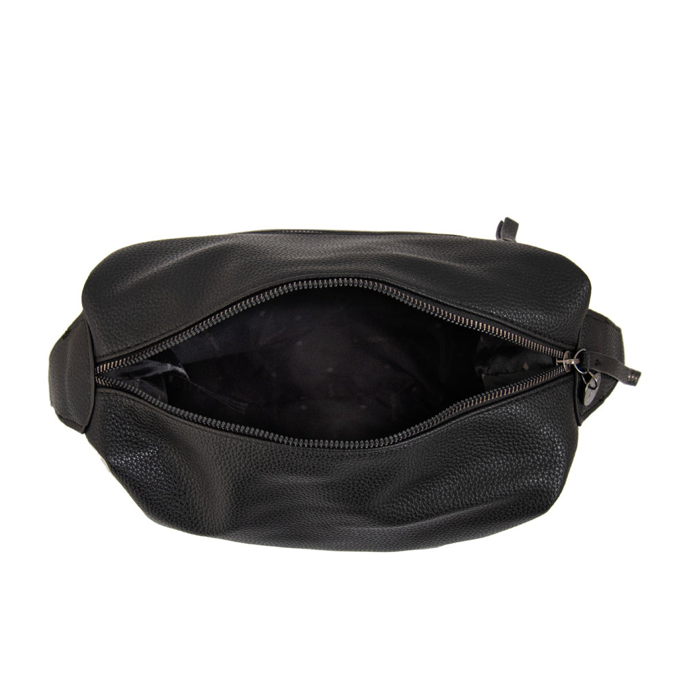 Cartera corte recto ganash mediana negro