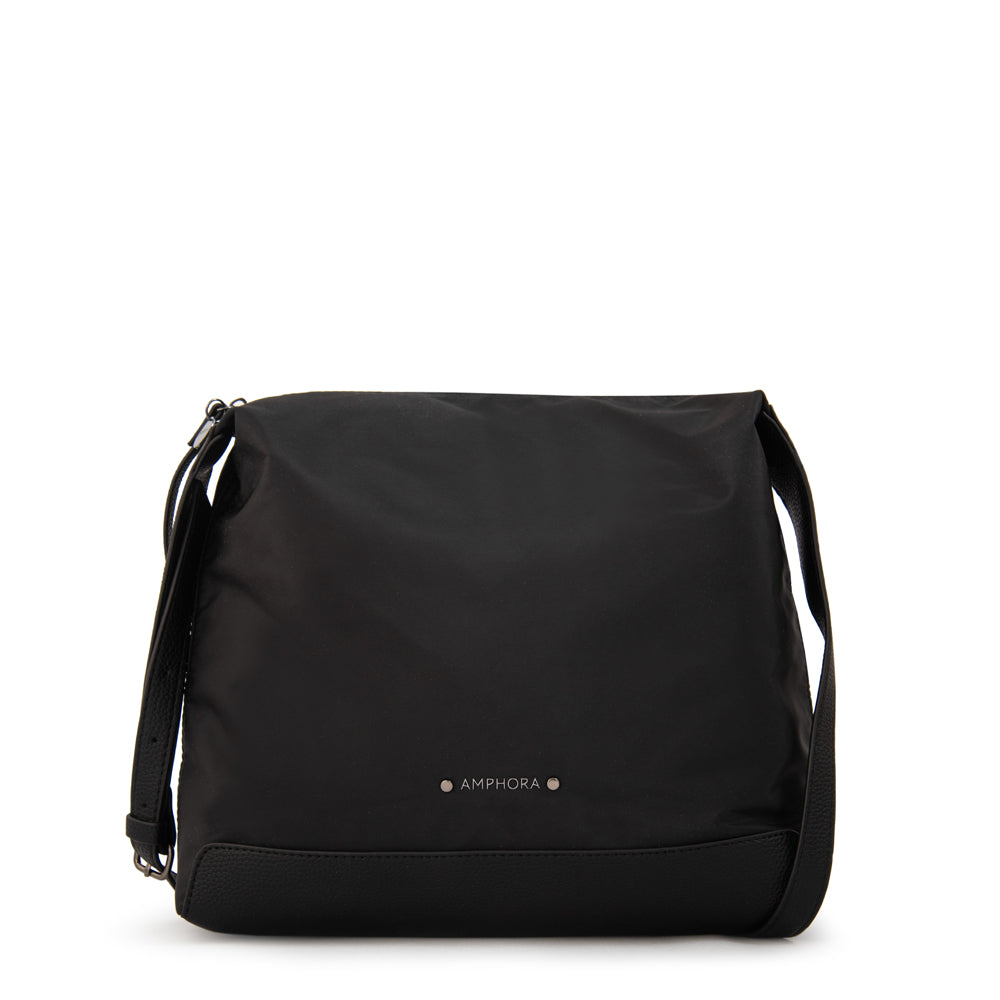 Cartera corte recto ganash mediana negro