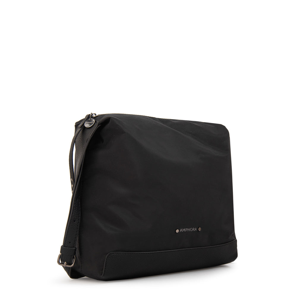 Cartera corte recto ganash mediana negro