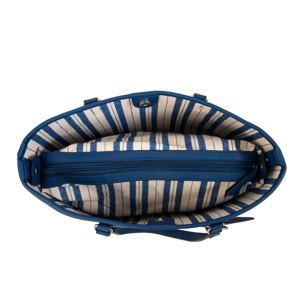 Cartera tote ursula grande azul