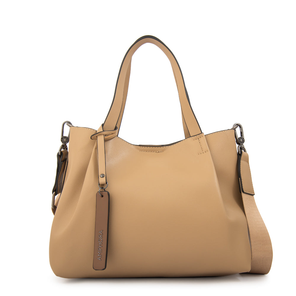 Cartera tote constans pequeña taupe