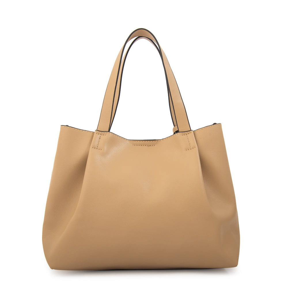 Cartera tote constans pequeña taupe