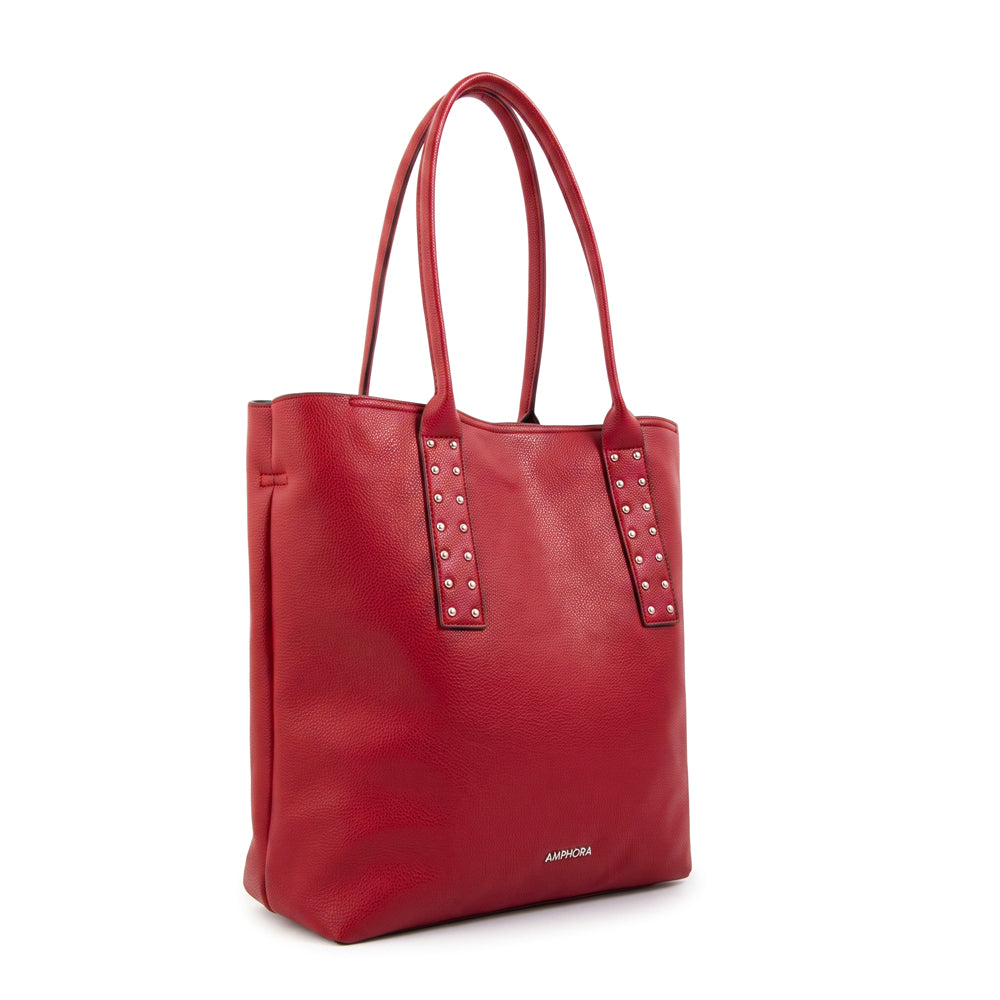 Cartera tote riona grande rojo