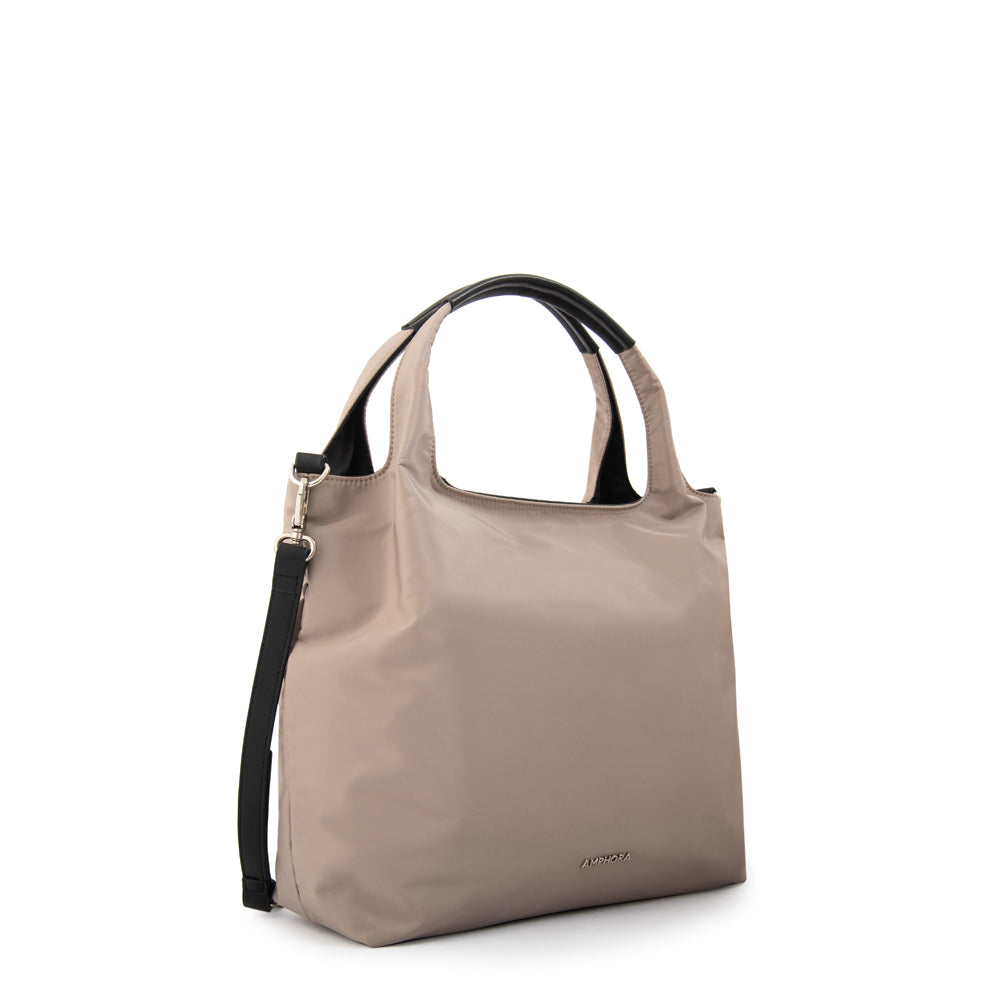 Cartera tote milicent mediana taupe