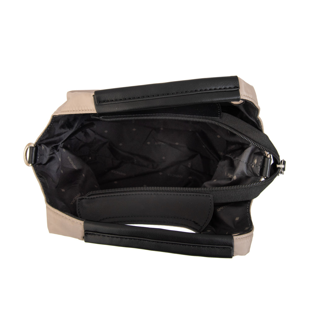 Cartera bandolera milicent mediana taupe