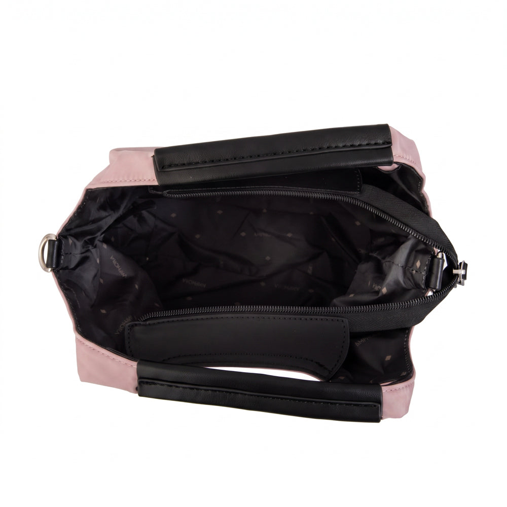 Cartera bandolera milicent mediana rosa viejo