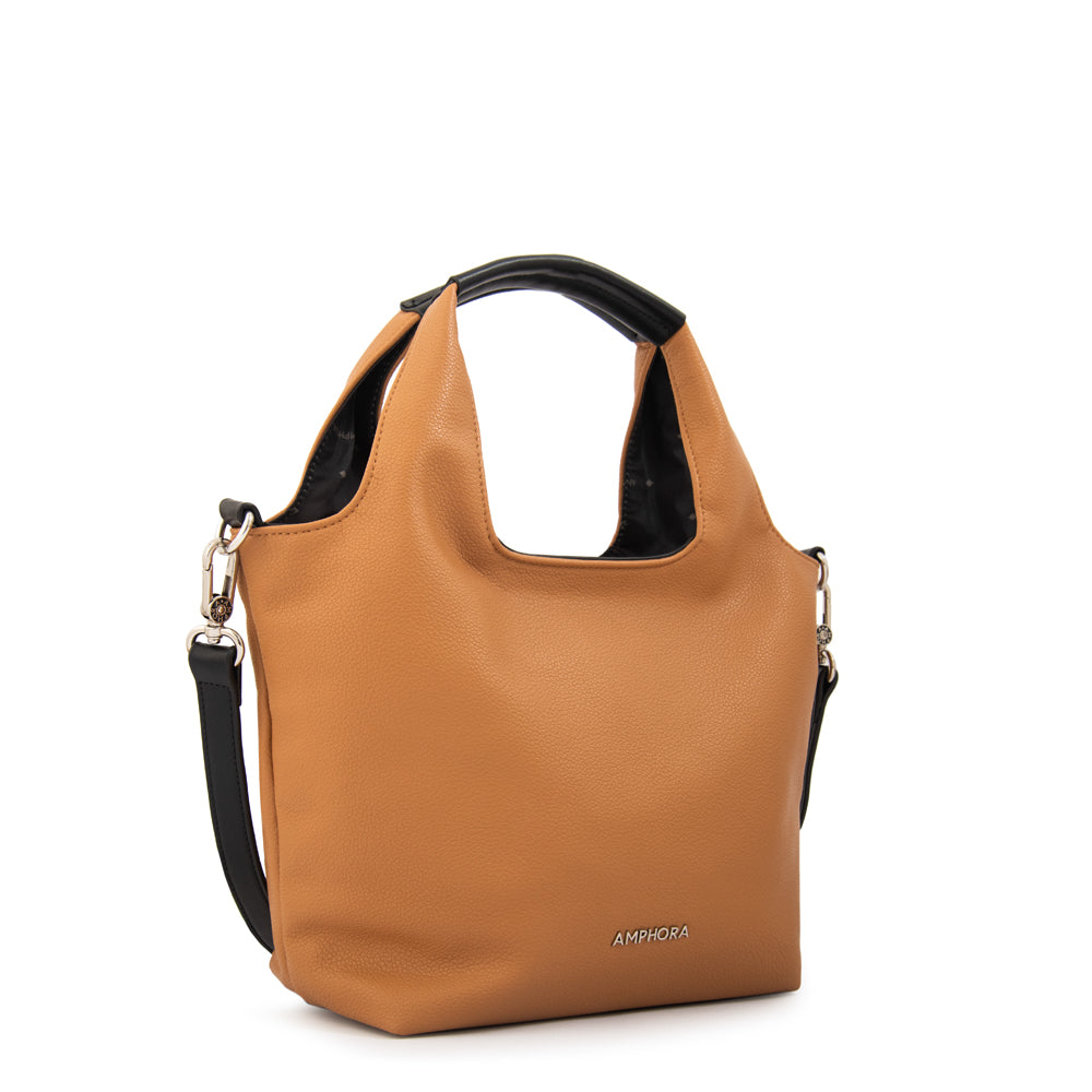 Cartera bandolera milicent mediana camel