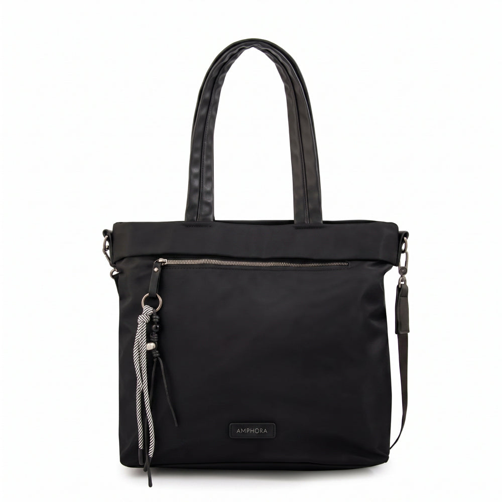 Cartera tote porta notebook kel negro