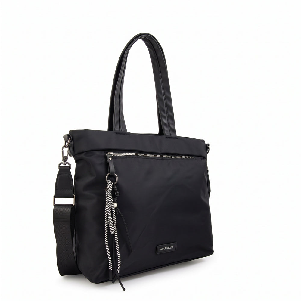 Cartera tote porta notebook kel negro