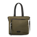 Cartera tote porta notebook kel verde oliva