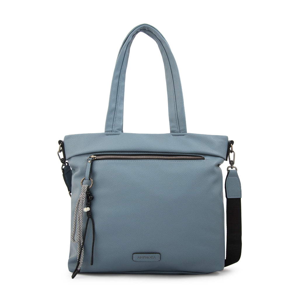 Cartera tote porta notebook kel denim