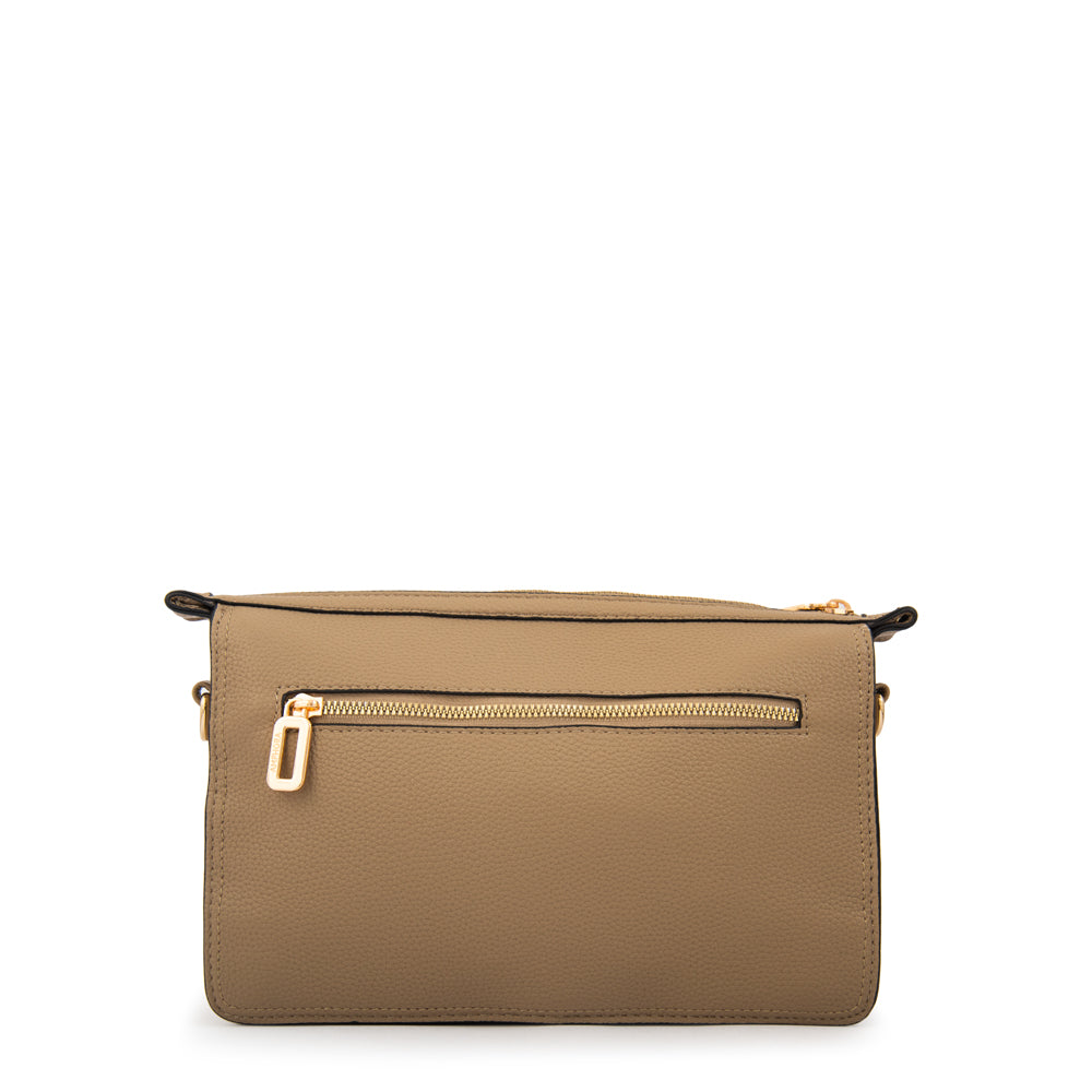 Cartera bandolera raily pequeña taupe