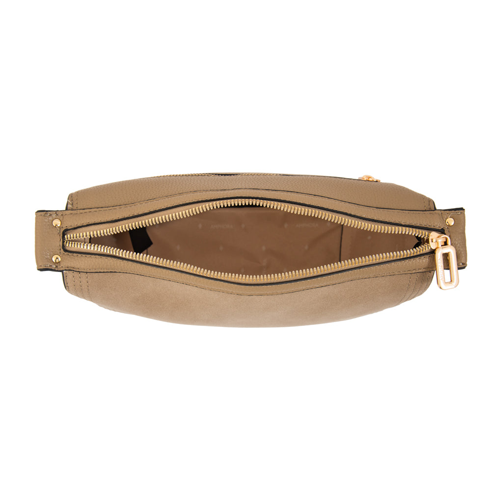 Cartera bandolera raily pequeña taupe