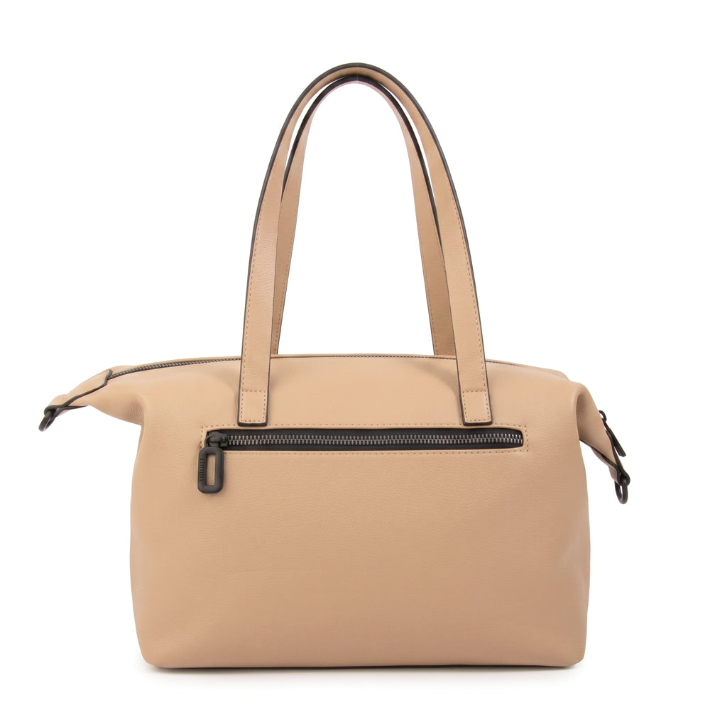 Cartera tote coalis mediana beige oscuro