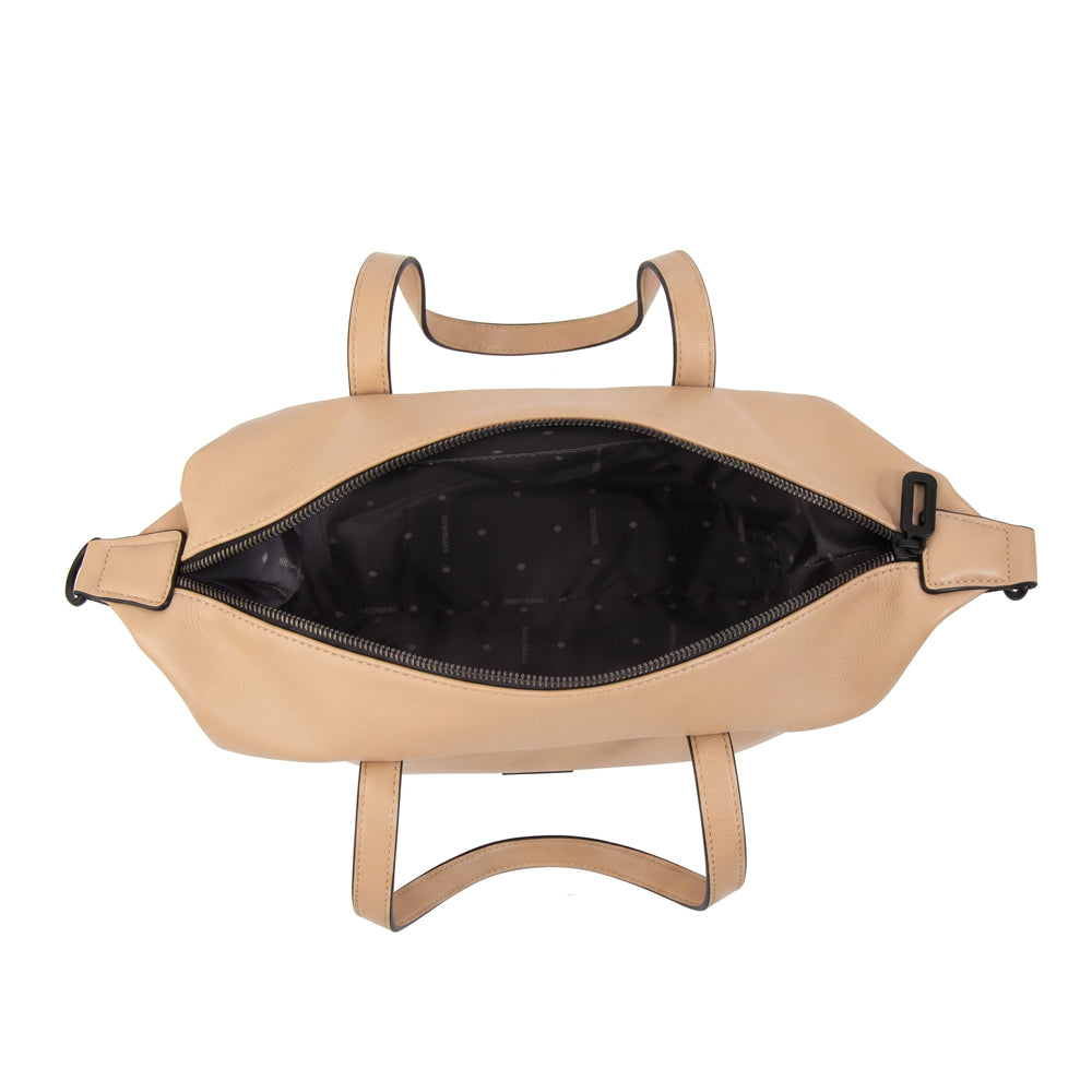 Cartera tote coalis mediana beige oscuro
