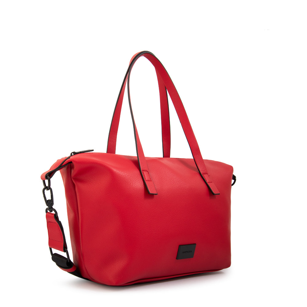 Cartera tote coalis mediana rojo oscuro