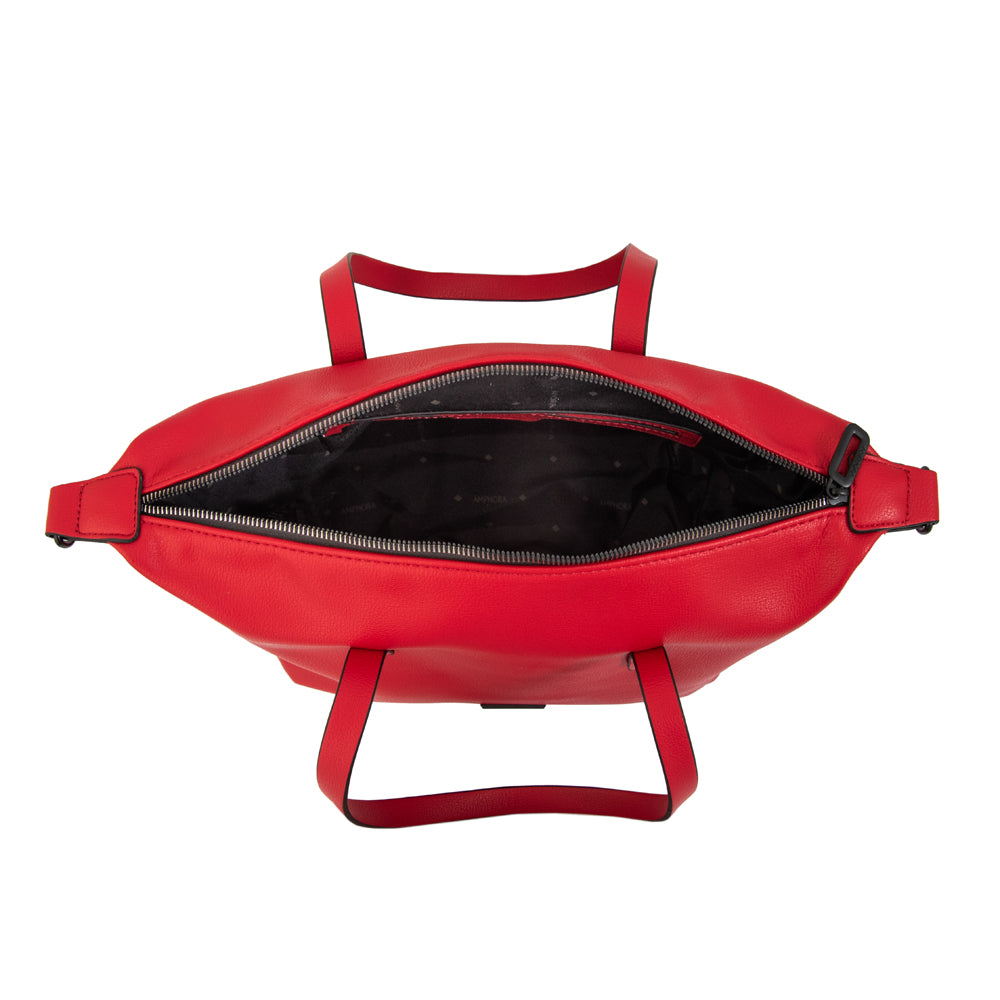 Cartera tote coalis mediana rojo oscuro