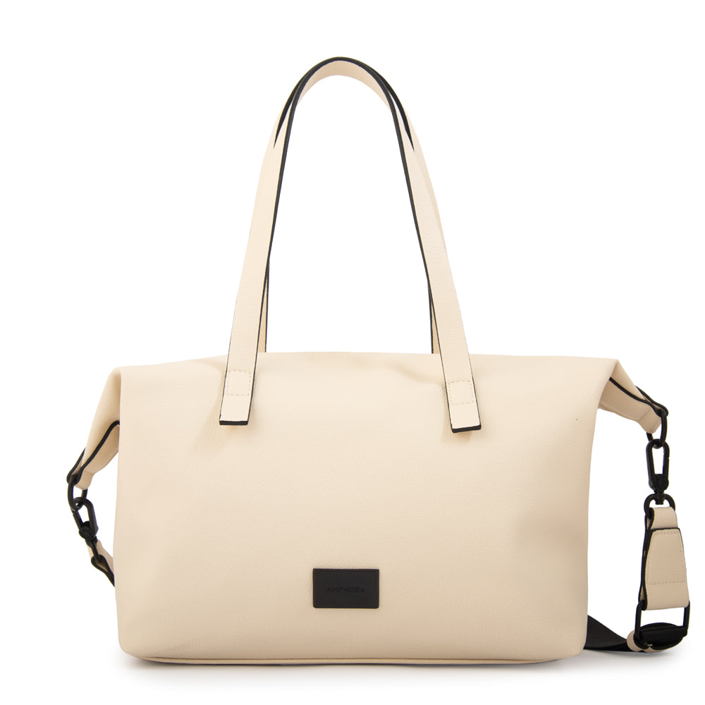 Cartera tote coalis mediana blanco crudo