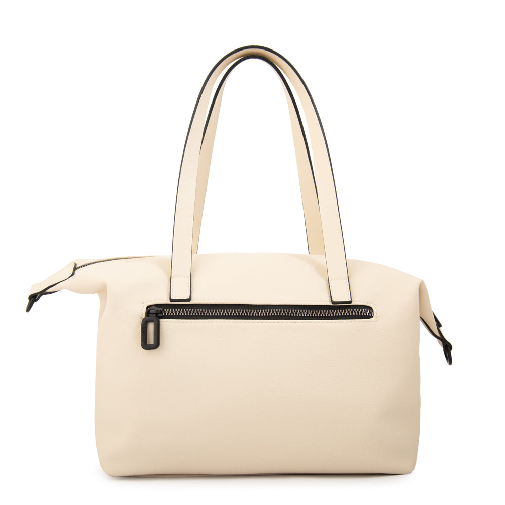 Cartera tote coalis mediana blanco crudo