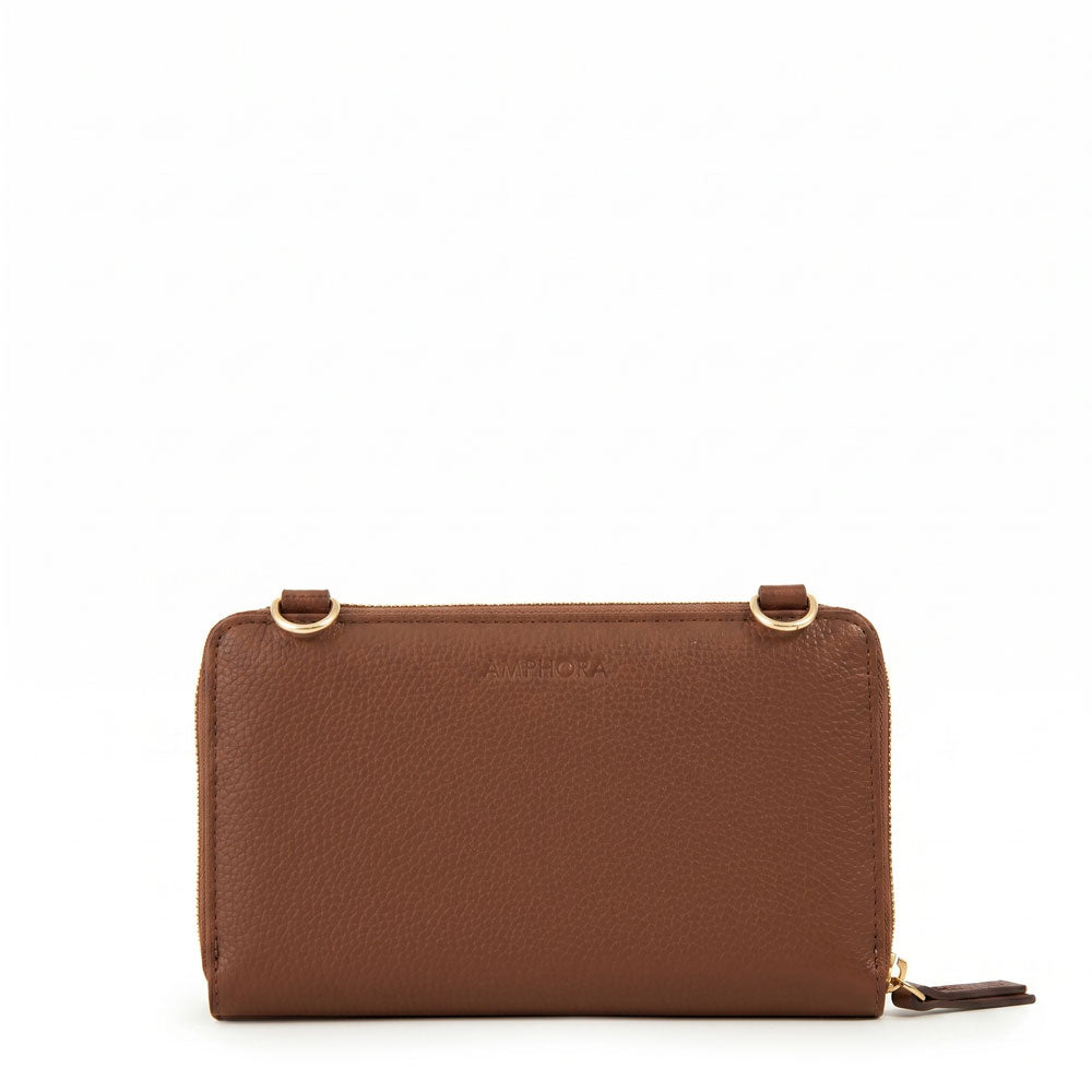 Cartera bandolera verotta pequeña café