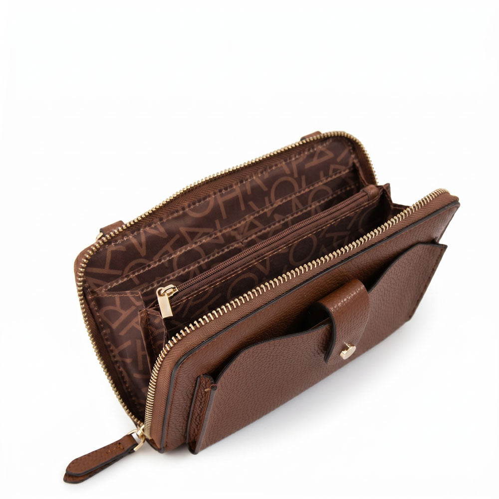 Cartera bandolera verotta pequeña café