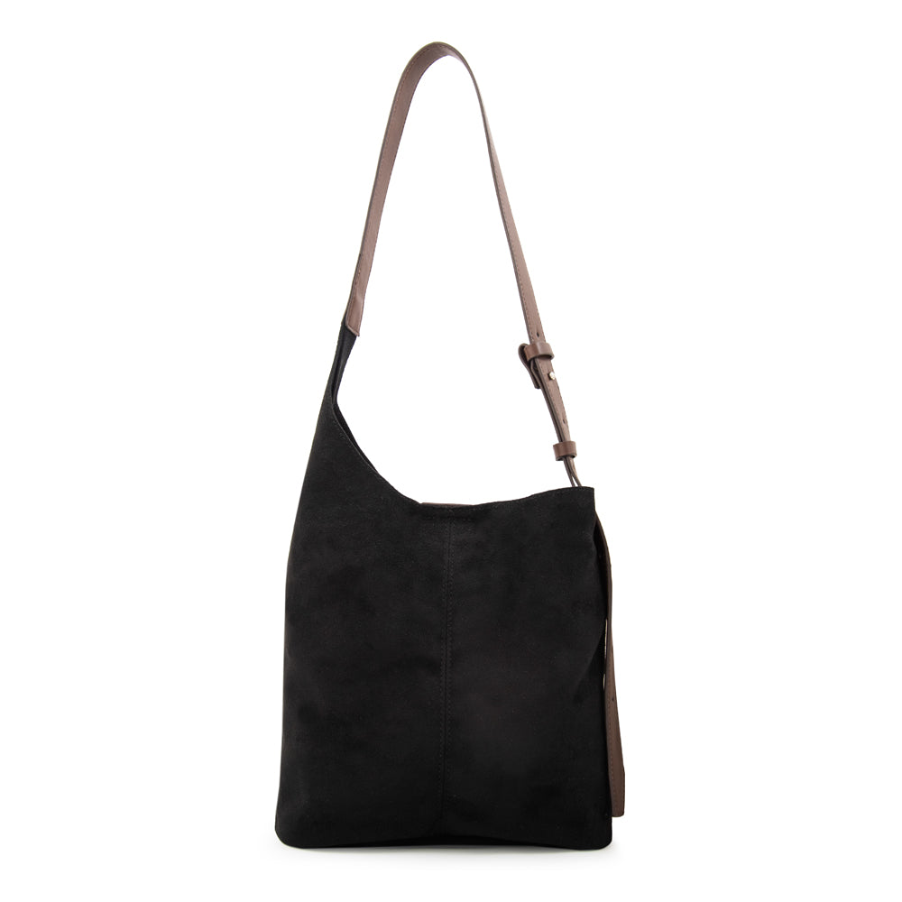 Cartera corte oval isna negro