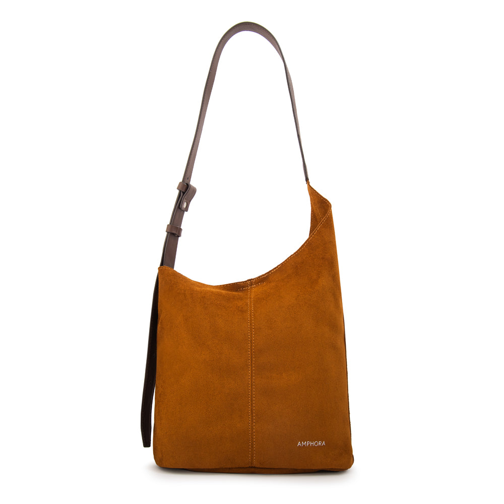 Cartera corte oval isna café