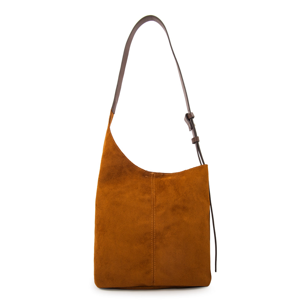 Cartera corte oval isna café