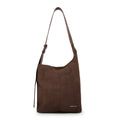 Cartera corte oval isna café oscuro