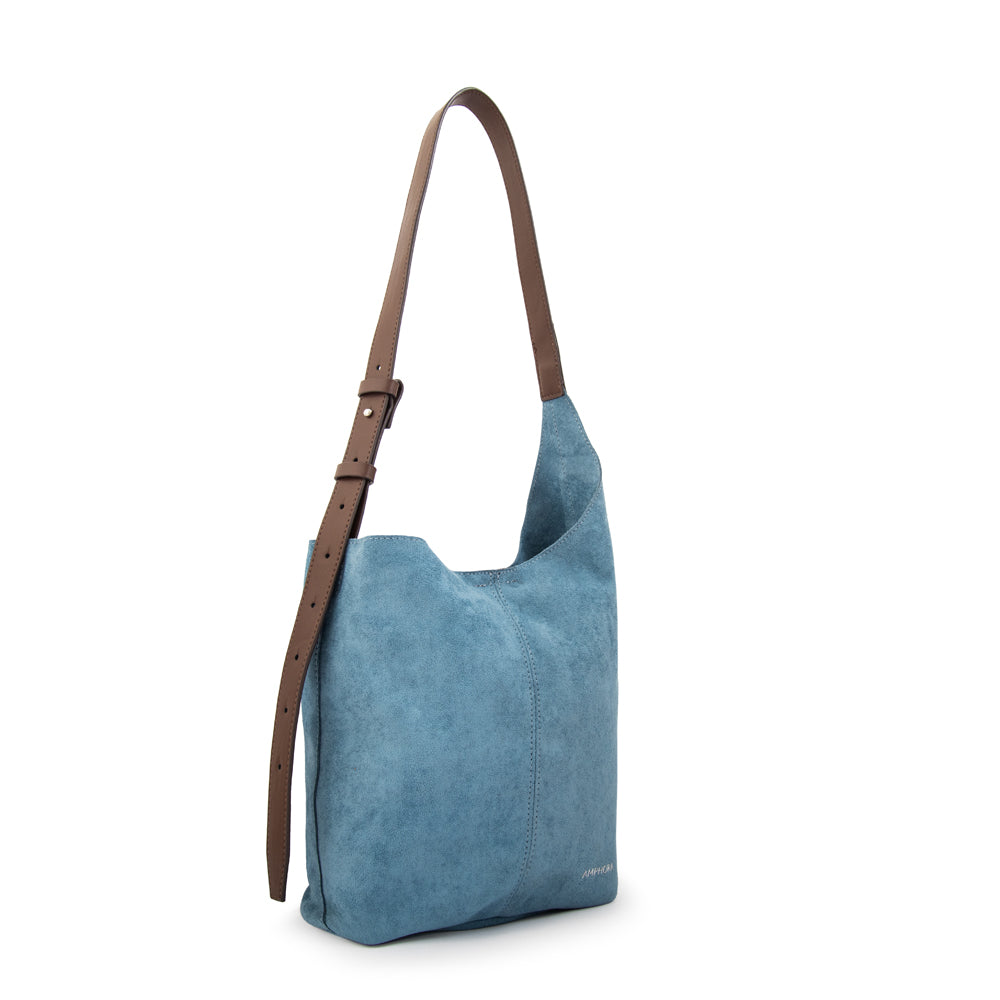 Cartera corte oval isna denim