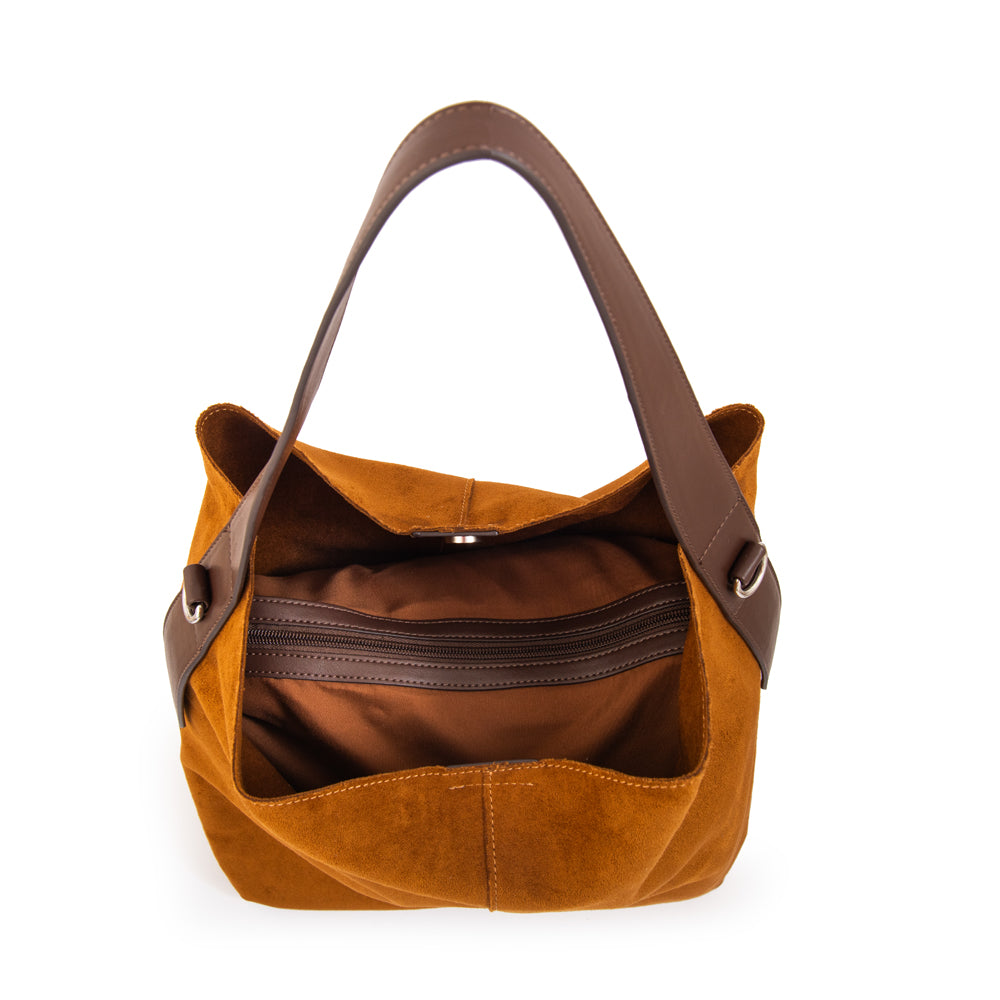 Cartera corte recto isna café