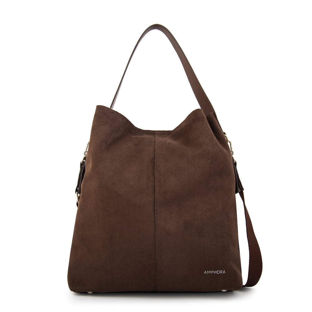 Cartera corte recto isna café oscuro