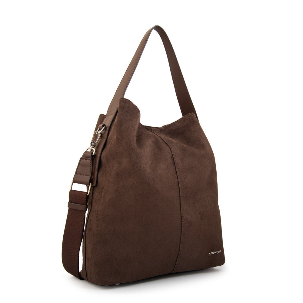 Cartera corte recto isna café oscuro