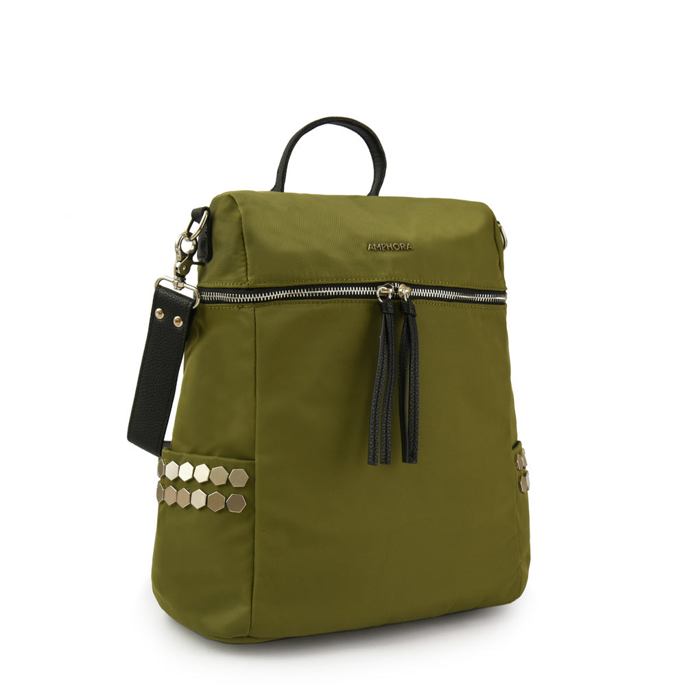Mochila teriosa grande verde oliva