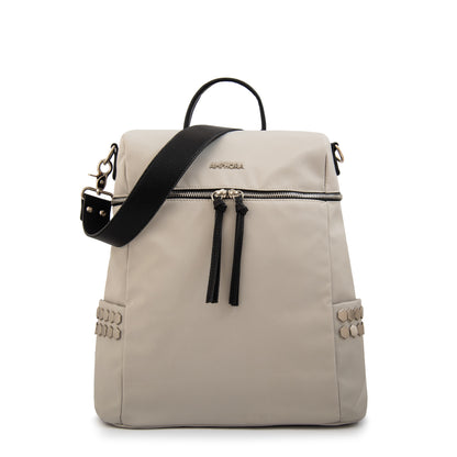 Mochila grande teriosa blanco crudo