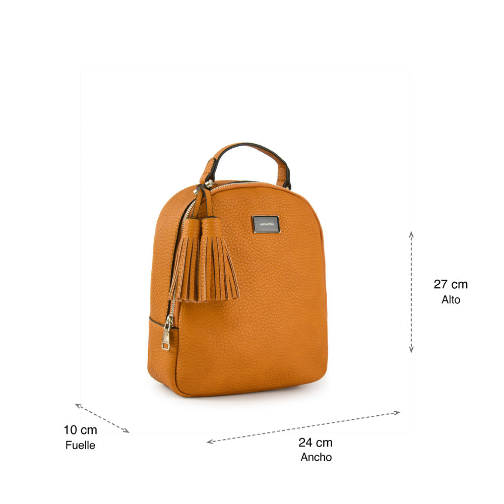 Mochila alianna pequeña camel