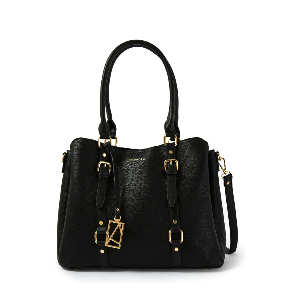 Cartera tote tres divisiones allis mediana negro