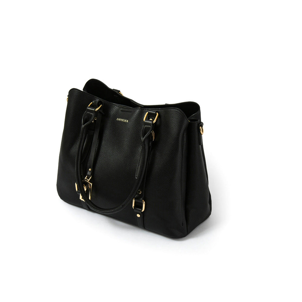 Cartera tote tres divisiones allis mediana negro