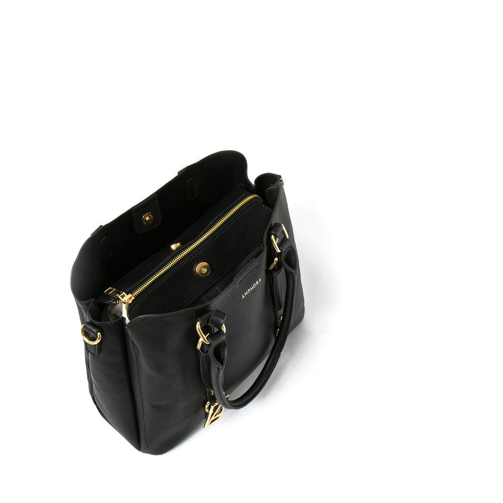 Cartera tote tres divisiones allis mediana negro