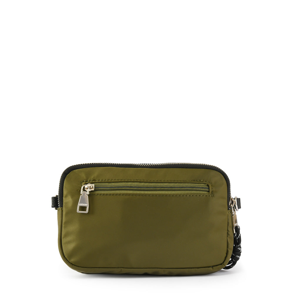 Cartera bandolera abrilita pequeña verde oliva